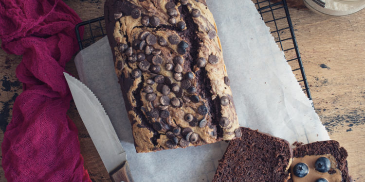 Chocolate & Tahin Banana Bread