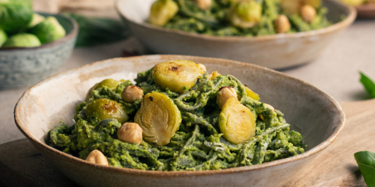 pesto coles de bruselas