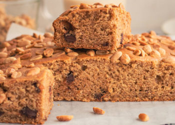 Blondies de Peanutbutter & Chocolate Chips